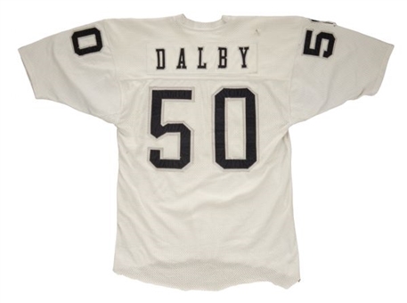 1973 Dave Dalby Game Worn Los Angeles Raiders Road Jersey